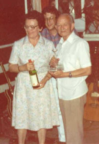 Mackie and Mac McCoy on retirement from AQSC in 1983