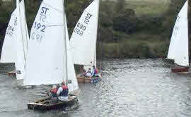 Preparing for the start of the first race