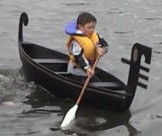 Dominic in the Bodgit Gondola