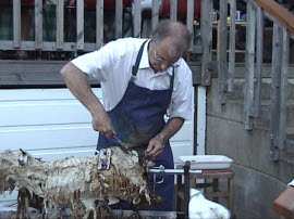 Nigel carving the hog
