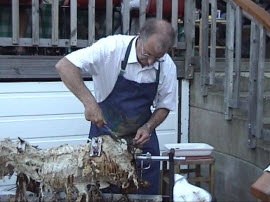 Nigel carving the hog