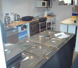 The kitchen nearly complete