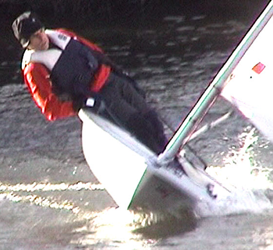 Frank Goodall sailing on 15 January 2012