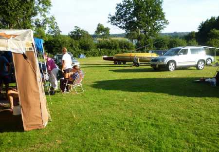 The Bewl camp site